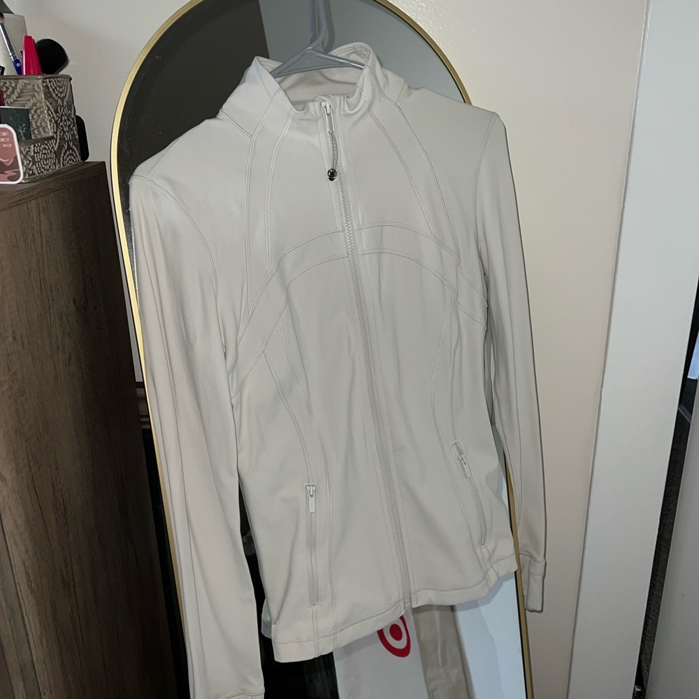 Lululemon Define Jacket Womens Size 8 BONE Full Zip RETAIL $128